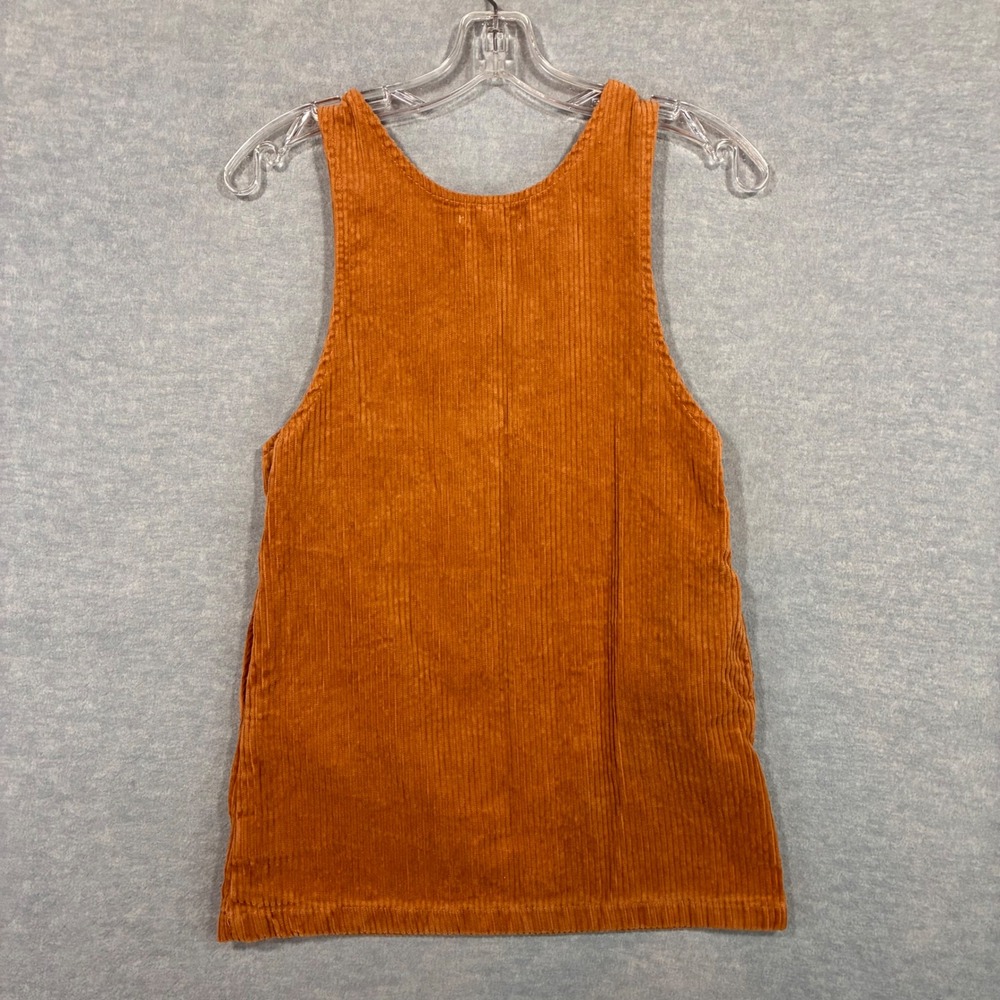 Cupcakes and Cashmere Kids Rust Orange Corduroy Jumper Dress Size 8 Pockets - Picture 2 of 7